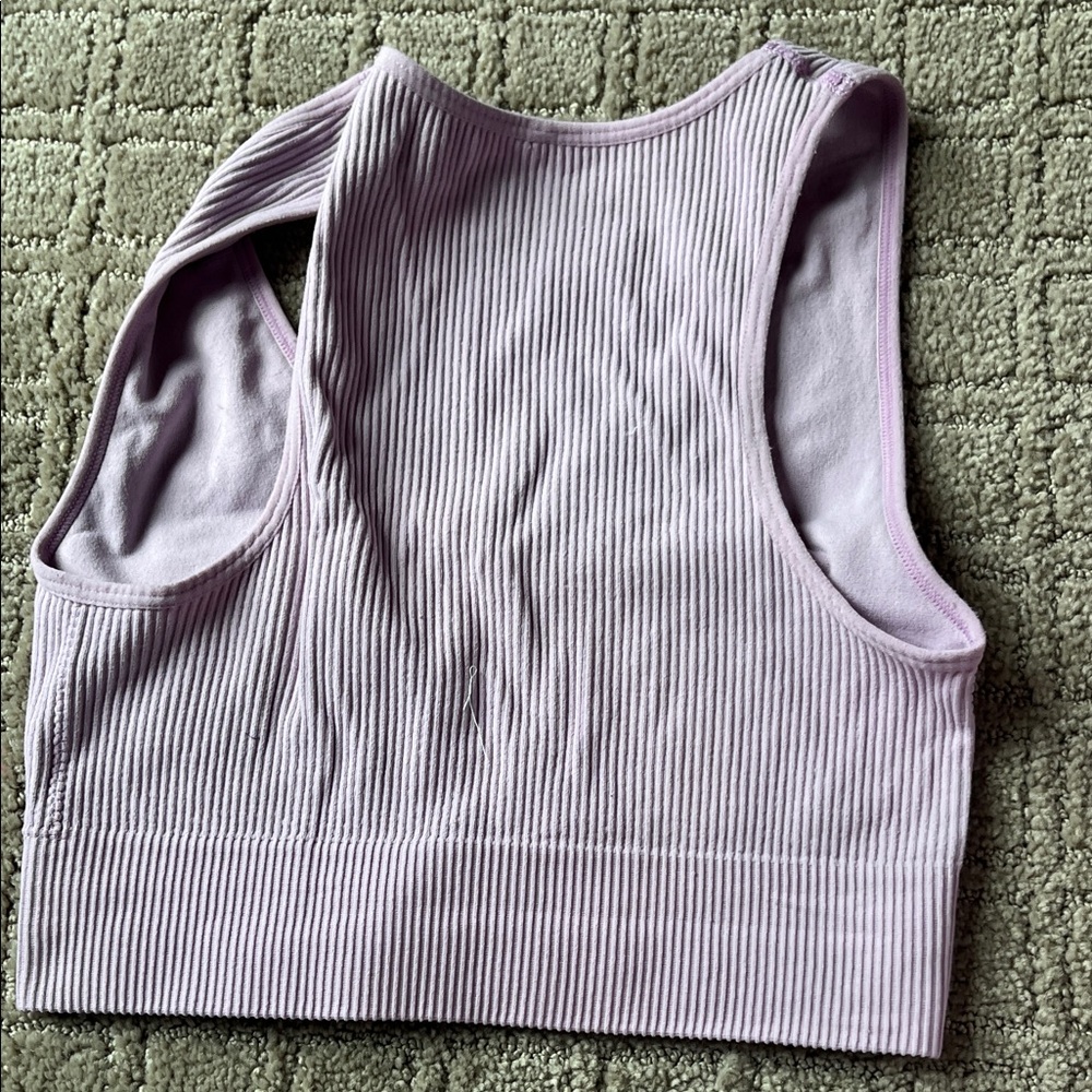 Garage Lilac Ribbed Tank Top - Picture 3 of 4